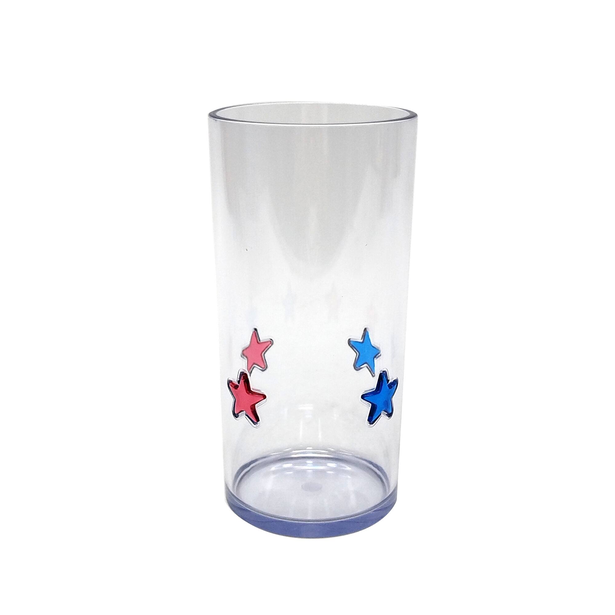 17oz. Red, White & Blue Stars Highball Glasses, 4ct. by Celebrate It™